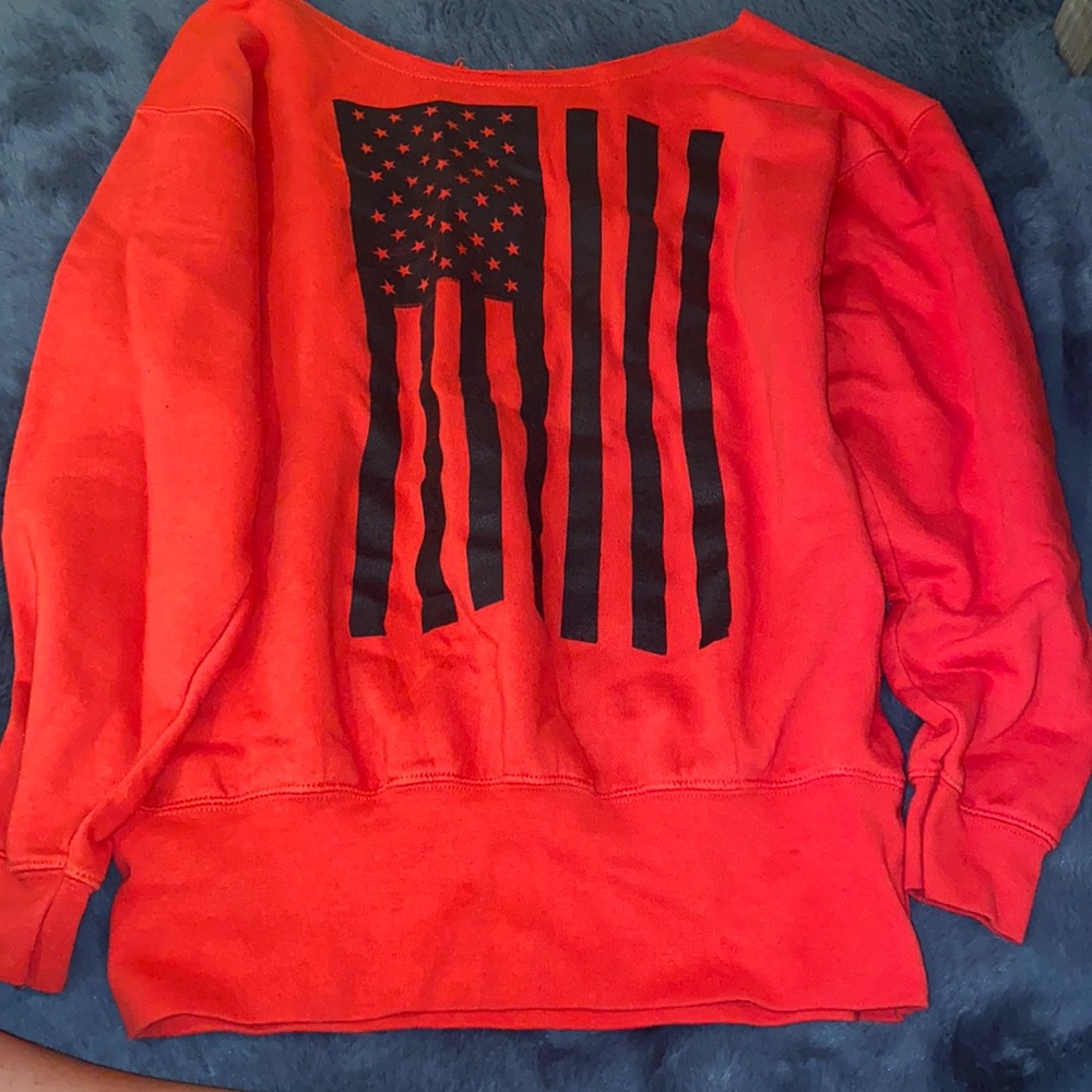 Red sweatshirt